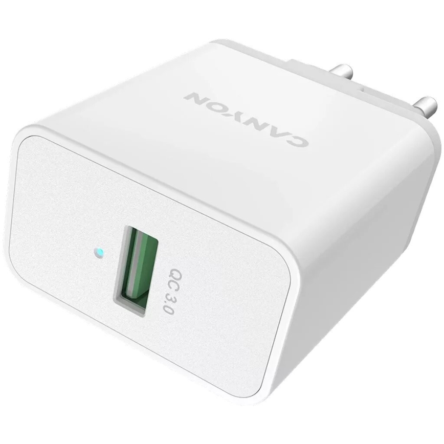 Canyon - Opladeradapter 1xUSB/230V