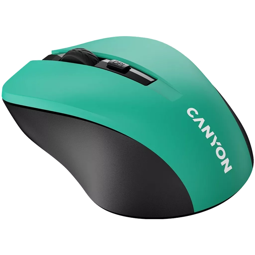 Canyon - Trådløs mus 800/1000/1200 DPI 2xAAA grøn