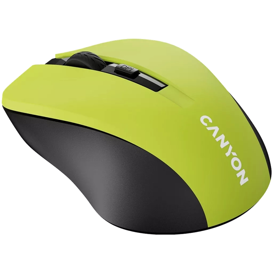 Canyon - Trådløs mus 800/1000/1200 DPI 2xAAA gul