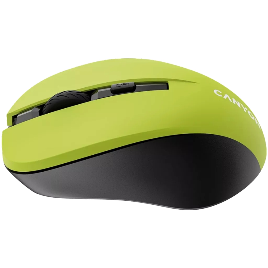 Canyon - Trådløs mus 800/1000/1200 DPI 2xAAA gul