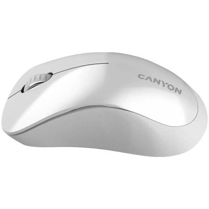 Canyon - Trådløs optisk mus med sensor Pixart MW 1200 DPI 2xAAA hvid