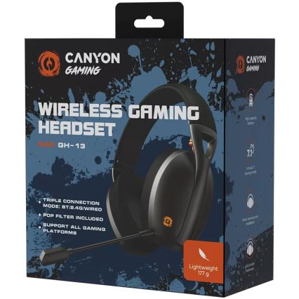Canyon - Trådløse høretelefoner med mikrofon 400 mAh sort