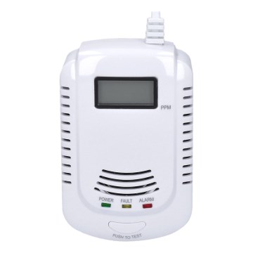 Carbon monoxide og flammable gas detector 230V