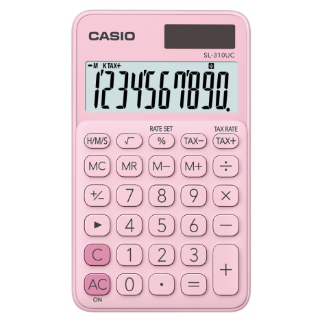 Casio - Lommeregner 1xLR54 lyserød