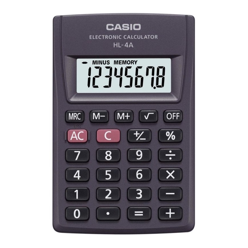 Casio - Lommeregner 1xLR54 sort