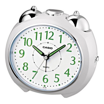 Casio - Vækkeur 1xLR14 hvid/skinnende krom