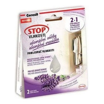 Ceresit - Fugtabsorberende poser 2 x 50 g, lavendelduft