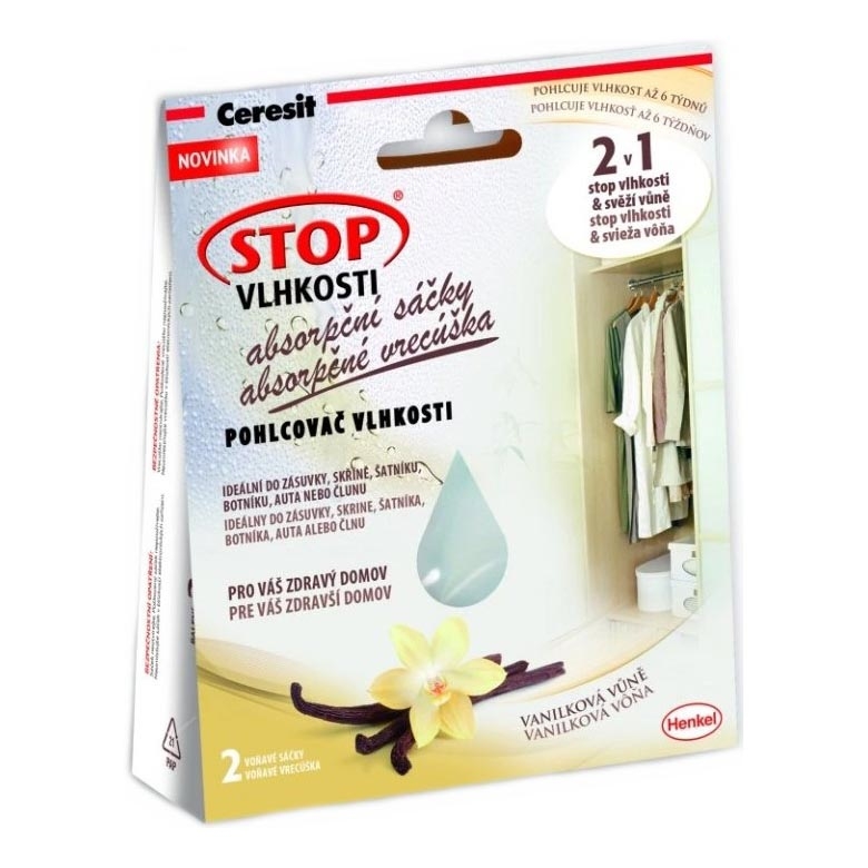 Ceresit - Fugtabsorberende poser 2x 50 g vaniljeduft