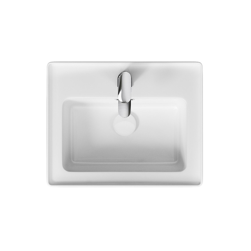 Cersanit K114-005 - Bord- eller væghængt håndvask CREA 40x50,5 cm keramik/højglans hvid
