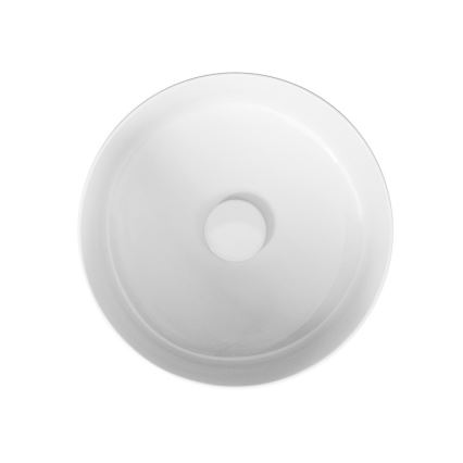 Cersanit K114-020 - Bordmonteret håndvask CREA diameter 38 cm keramik/skinnende hvid