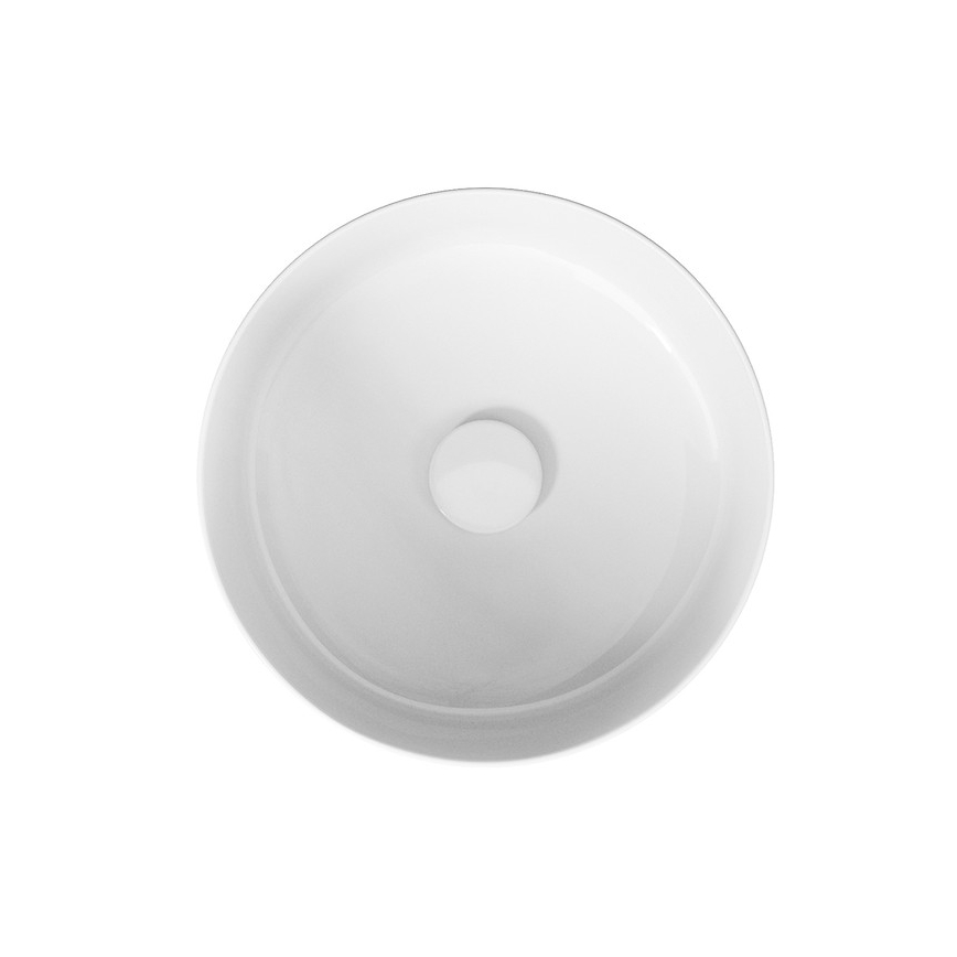 Cersanit K114-020 - Bordmonteret håndvask CREA diameter 38 cm keramik/skinnende hvid