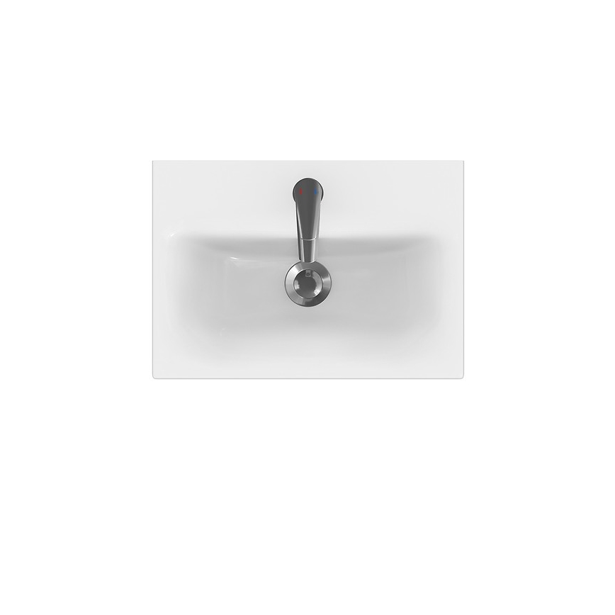 Cersanit K116-008 - Nedfældet vask MODUO SLIM 35x50 cm keramik/skinnende hvid