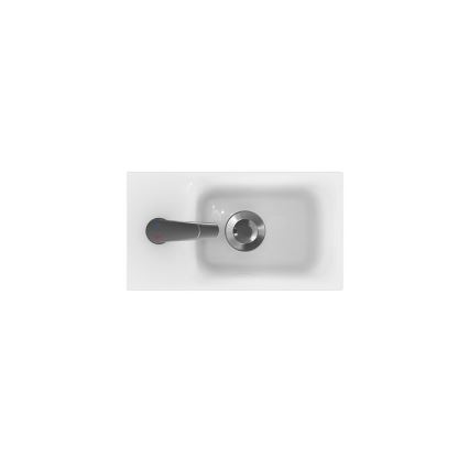 Cersanit K116-016 - Nedfældet håndvask MODUO 22x40 cm keramik/blank hvid
