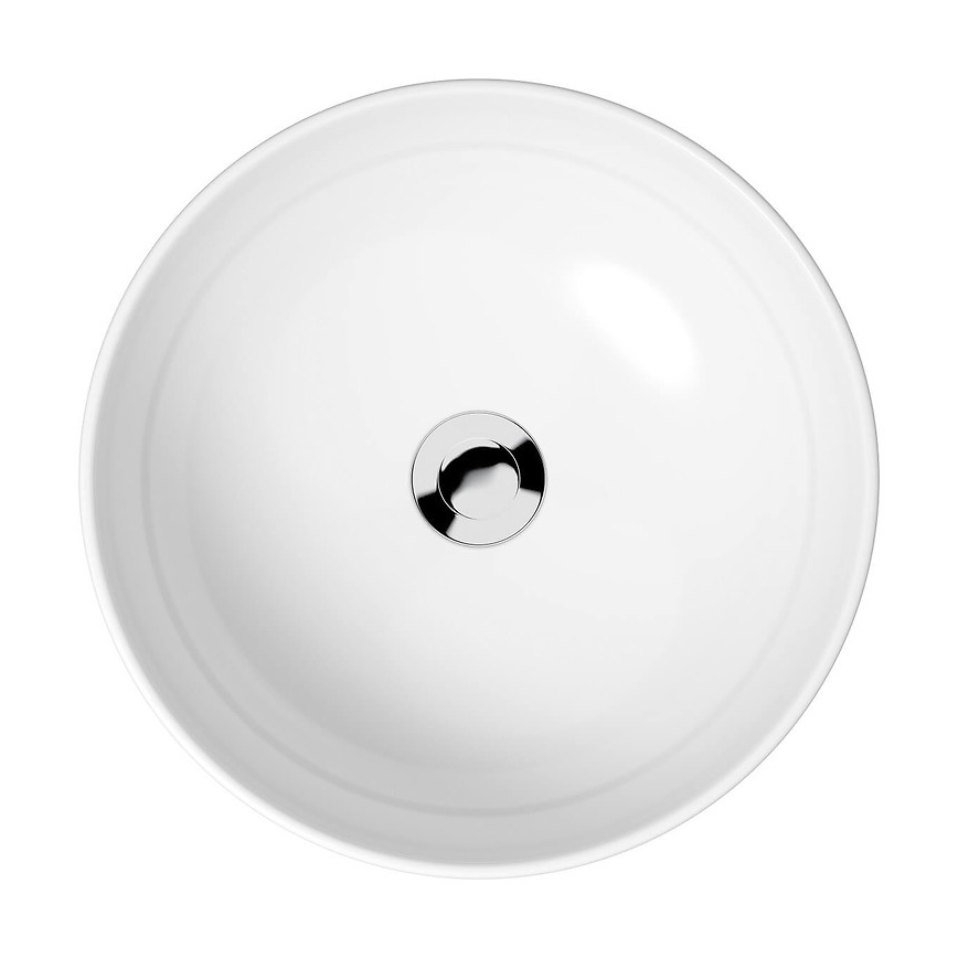Cersanit K116-048 - Bordmonteret håndvask MODUO diameter 40 cm keramik/skinnende hvid