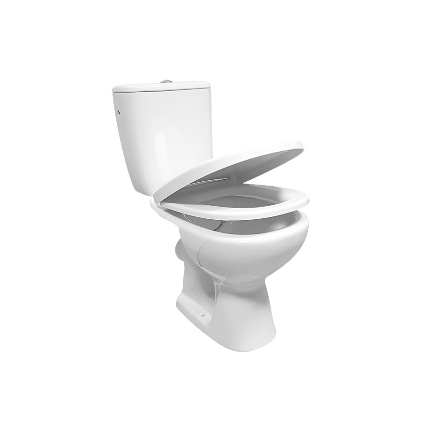 Cersanit K667-052 - Gulvstående toilet med sæde ARTECO keramik/hvid