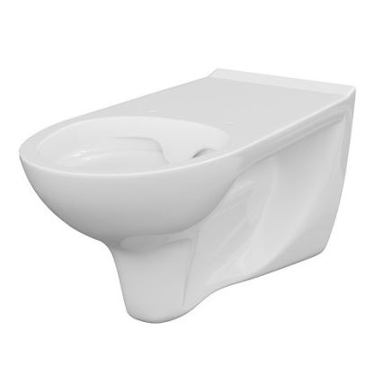 Cersanit K670-002 - Vægmonteret toilet uden barrierer ETIUDA keramik/hvid