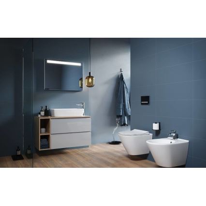 Cersanit K701-104 - Væghængt toilet med toiletsæde CITY OVAL keramik/hvid