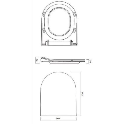 Cersanit K701-104 - Væghængt toilet med toiletsæde CITY OVAL keramik/hvid