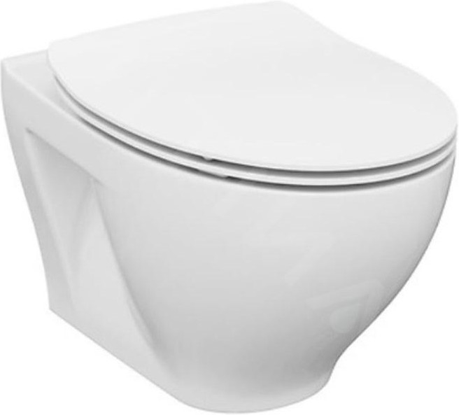 Cersanit K701-147 - Væghængt toilet med toiletsæde SAVIO keramik/hvid