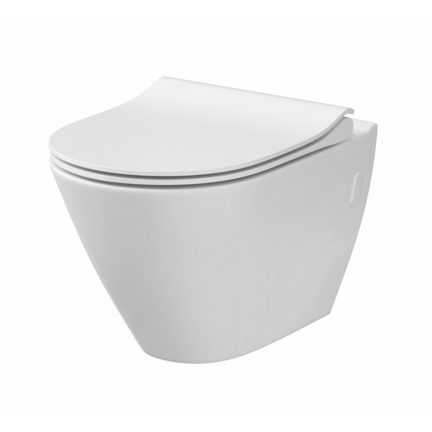 Cersanit K98-0146 - Toiletbræt CITY OVAL SoftClose hvid