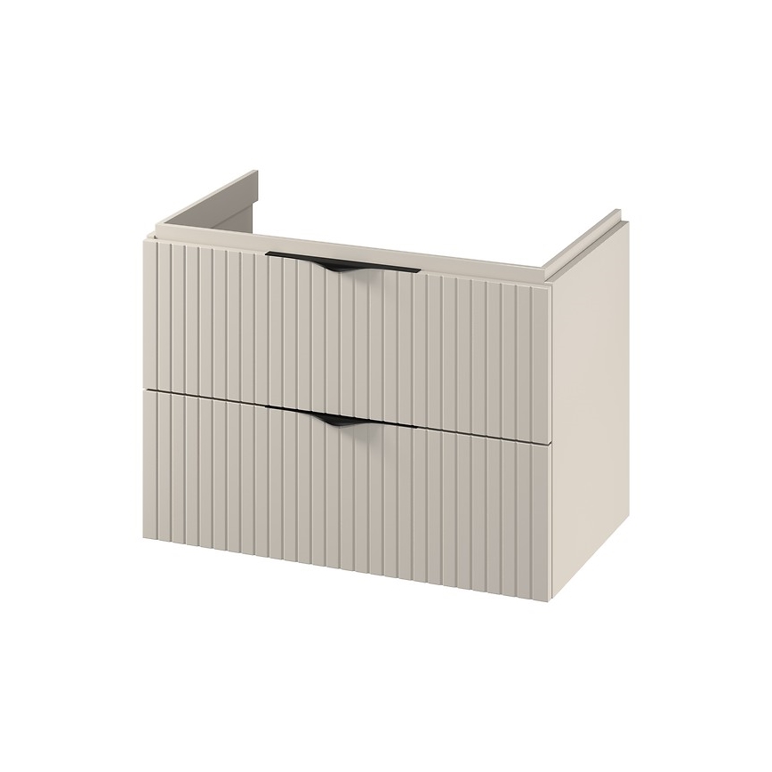 Cersanit S1015-003 - Væghængt underskab til håndvask TIRSO 80x55x45 cm beige