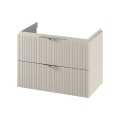Cersanit S1015-003 - Væghængt underskab til håndvask TIRSO 80x55x45 cm beige