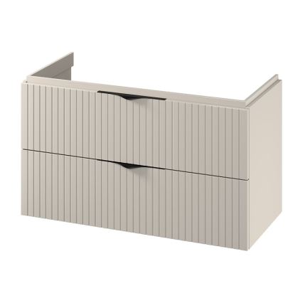 Cersanit S1015-013 - Væghængt underskab til håndvask TIRSO 100x55x45 cm beige