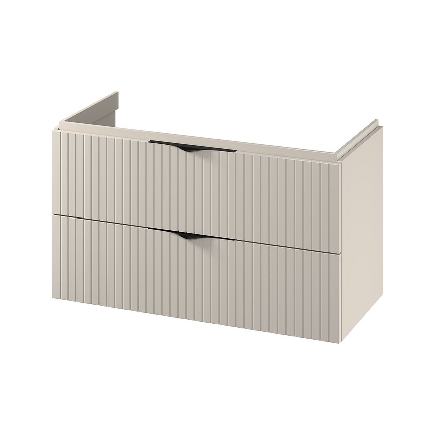 Cersanit S1015-013 - Væghængt underskab til håndvask TIRSO 100x55x45 cm beige