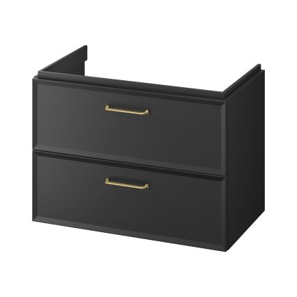 Cersanit S1017-003 - MILLE væghængt underskab til håndvask 80x55x45 cm sort