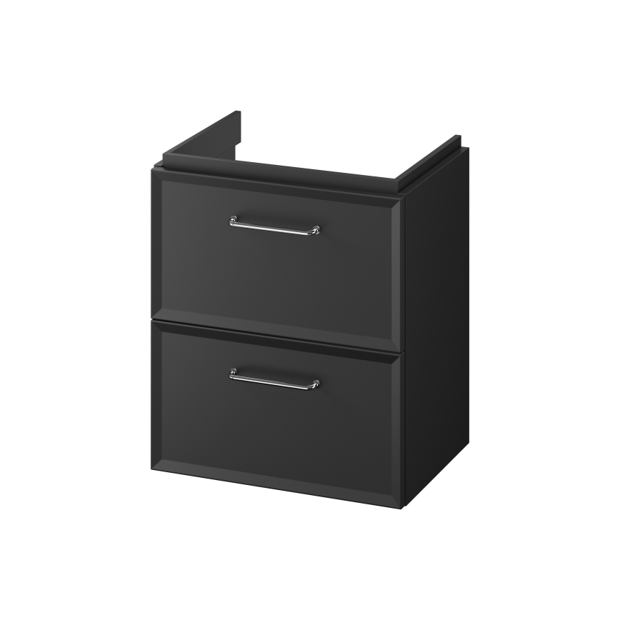 Cersanit S1021-006 - Væghængt underskab til håndvask MILLE SLIM 50x35 cm sort