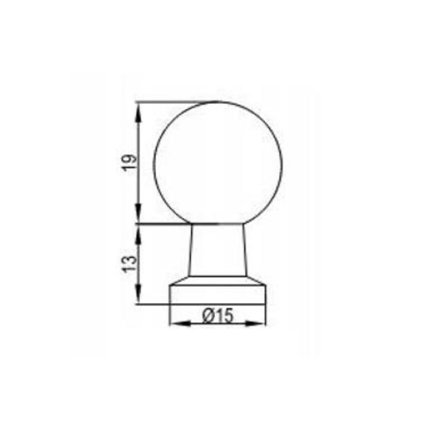 Cersanit S1021-020 - Møbelgreb MILLE sort