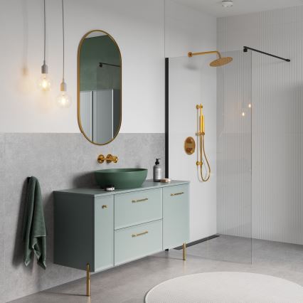 Cersanit S1022-008 - Væghængt badeværelsesskab MILLE 20x45 cm mintgrøn