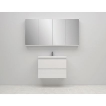 Cersanit S590-030 - Badeværelsesskab m. spejl MEDDIE 80x40 cm