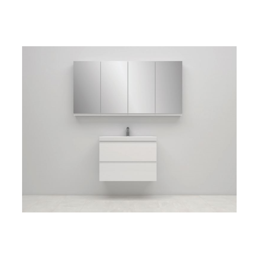 Cersanit S590-030 - Badeværelsesskab m. spejl MEDDIE 80x40 cm