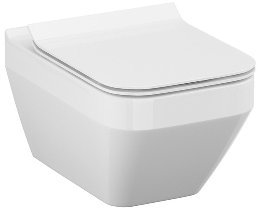 Cersanit S701-213-ECO - Vægophængt toilet med sæde CREA keramik/hvid