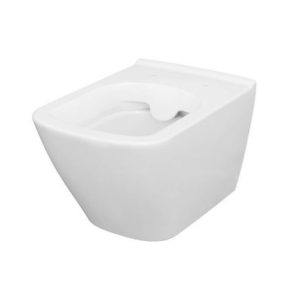 Cersanit S701-405 - Væghængt toilet med toiletsæde CITY SQUARE keramik/hvid