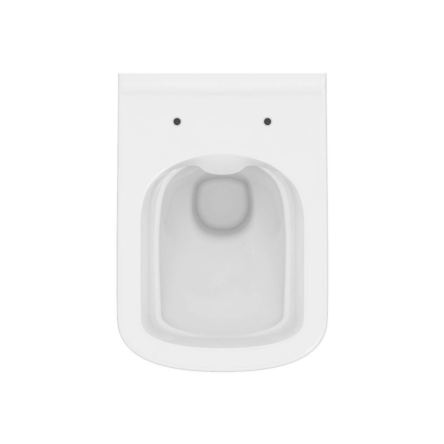 Cersanit S701-405 - Væghængt toilet med toiletsæde CITY SQUARE keramik/hvid