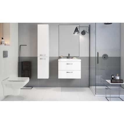 Cersanit S801-142-DSM - Væghængt badeværelsesskab med håndvask ELODY PLUS 46x60 cm hvid