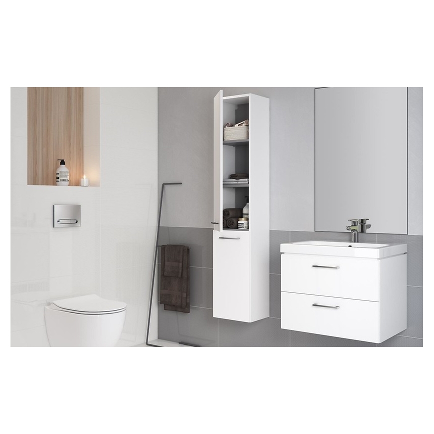 Cersanit S801-142-DSM - Væghængt badeværelsesskab med håndvask ELODY PLUS 46x60 cm hvid