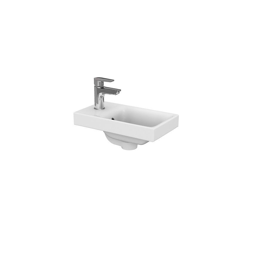 Cersanit S801-218-DSM - Vægmonteret badeværelsesskab med håndvask MODUO SLIM 40 cm højglans hvid