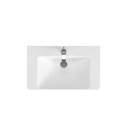 Cersanit S801-338-DSM - Væghængt badeværelsesskab med håndvask ELODY 46x80 cm hvid