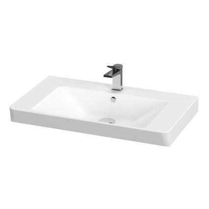 Cersanit S801-338-DSM - Væghængt badeværelsesskab med håndvask ELODY 46x80 cm hvid