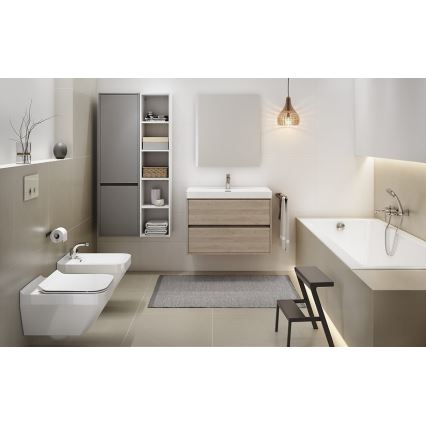 Cersanit S924-008 - Hanging badeværelse basin skab BARBARA 53,3x59,4 cm eg