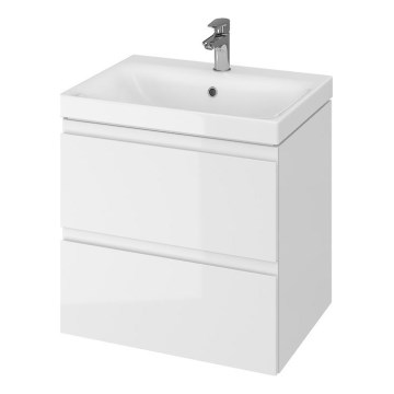 Cersanit S929-010 - Hanging badeværelse basin skab MEDDIE 57x59,5 cm skinnende hvid