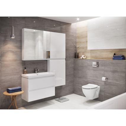 Cersanit S929-018 - Badeværelsesskab m. spejl MEDDIE 80x59,5 cm