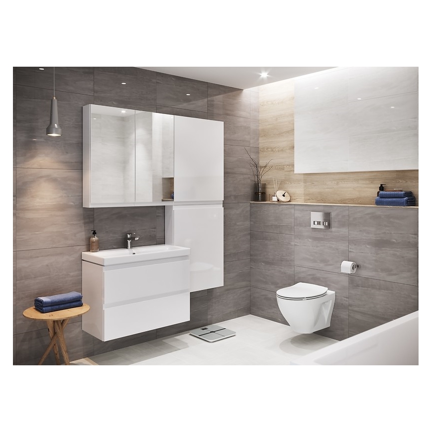 Cersanit S929-018 - Badeværelsesskab m. spejl MEDDIE 80x59,5 cm