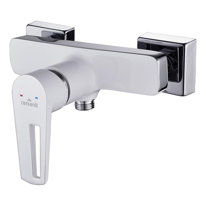 Cersanit S951-033 - Brusehane MILLE hvid/skinnende krom