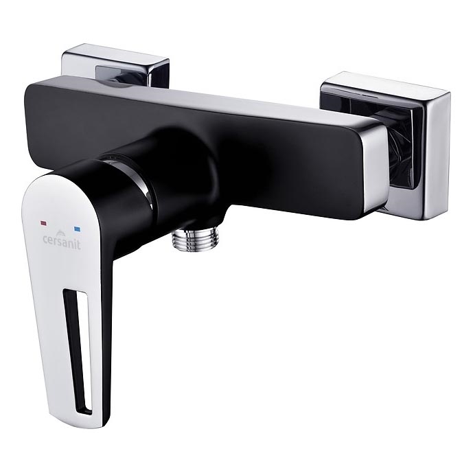 Cersanit S951-034 - Brusehane MILLE sort/skinnende krom