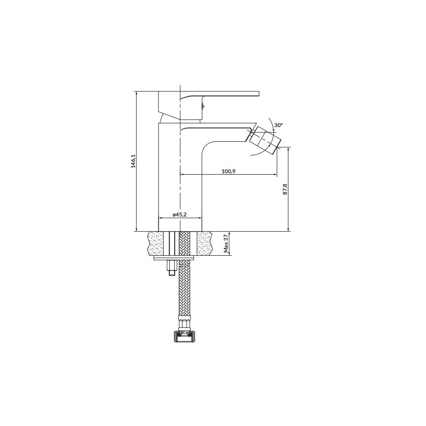 Cersanit S951-317 - Bidethane CREA nikkel