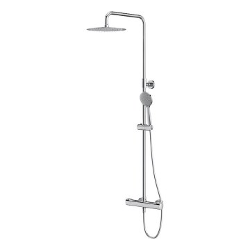 Cersanit S951-340 - Brusesæt med termostatisk blandingsbatteri CITY i blank krom